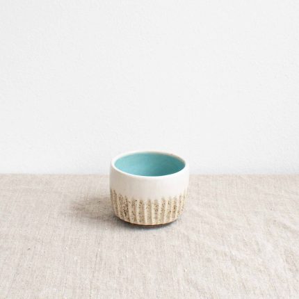 Large Stoneware Straight Line Cup - Image 2