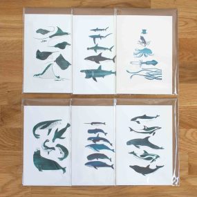 Single Fin Collective Sea Creature Greeting Card