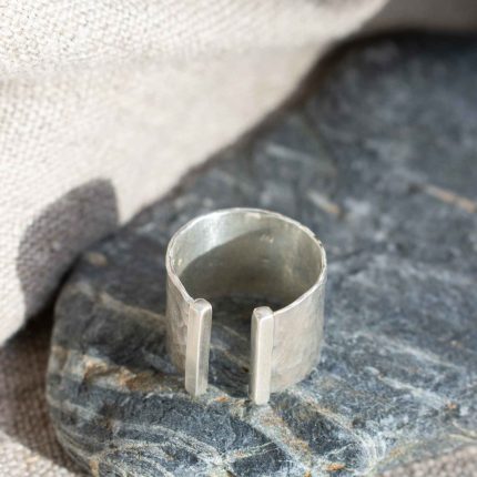 Silver Wide Split Ring - Image 5