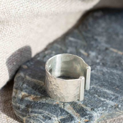 Silver Wide Split Ring - Image 6