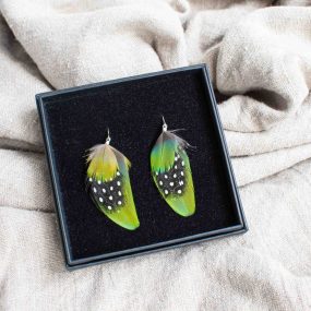 Guineafowl & Macaw Earrings