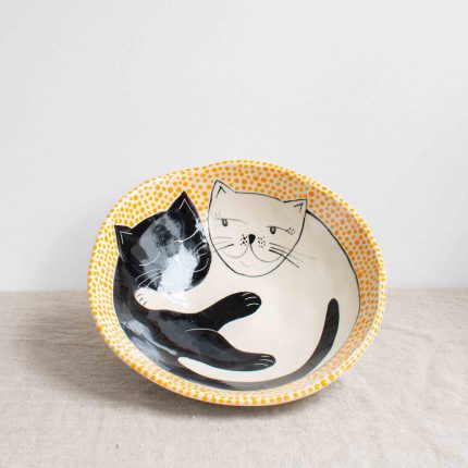 Cuddling Cat Bowl