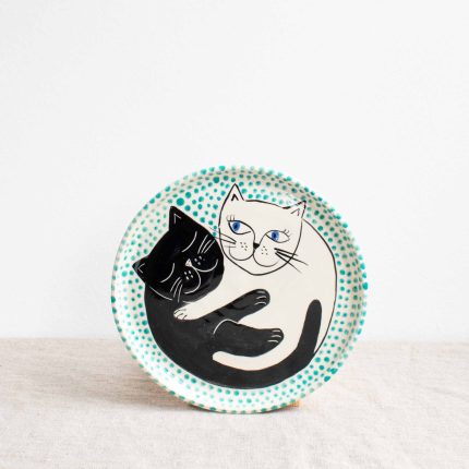 Cuddling Cat Plate - Image 2