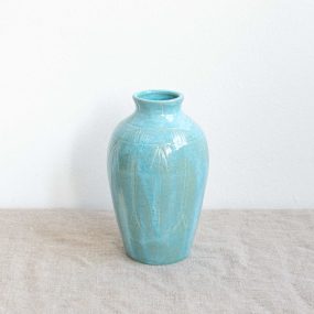 Turquoise Carved Vase