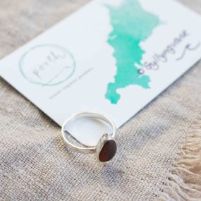 Seaglass Ring (Orange – Gyllyngvase)