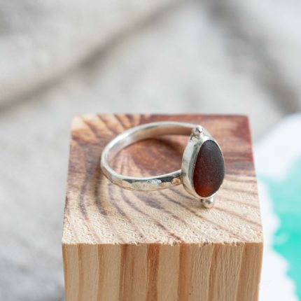 Seaglass Ring (Orange - Gyllyngvase) - Image 2