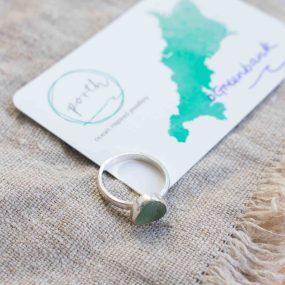 Seaglass Ring (Pale Aqua – Greenbank)