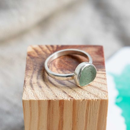 Seaglass Ring (Pale Aqua - Greenbank) - Image 2