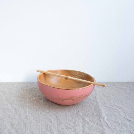 #1161 Ash Noodle Bowl in Dusty Pink - Image 5