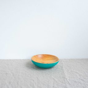 #1218 Elm Shallow Rice Bowl In Turquoise