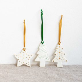 Ceramic Glazed Christmas Decoration