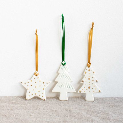 Ceramic Glazed Christmas Decoration