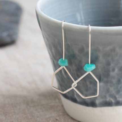 Amazonite Drop Earrings - Image 4