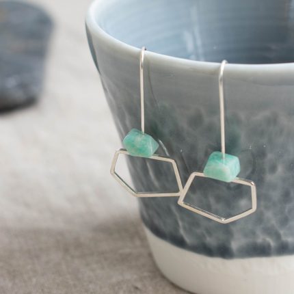 Amazonite Drop Earrings - Image 3