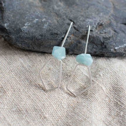 Aquamarine Drop Earrings - Image 2