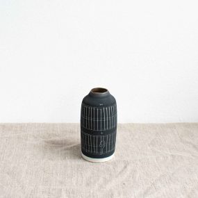 Sgraffito Narrow Bottle