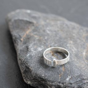 Silver Narrow Split Ring