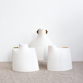 Vase With Blue Lines