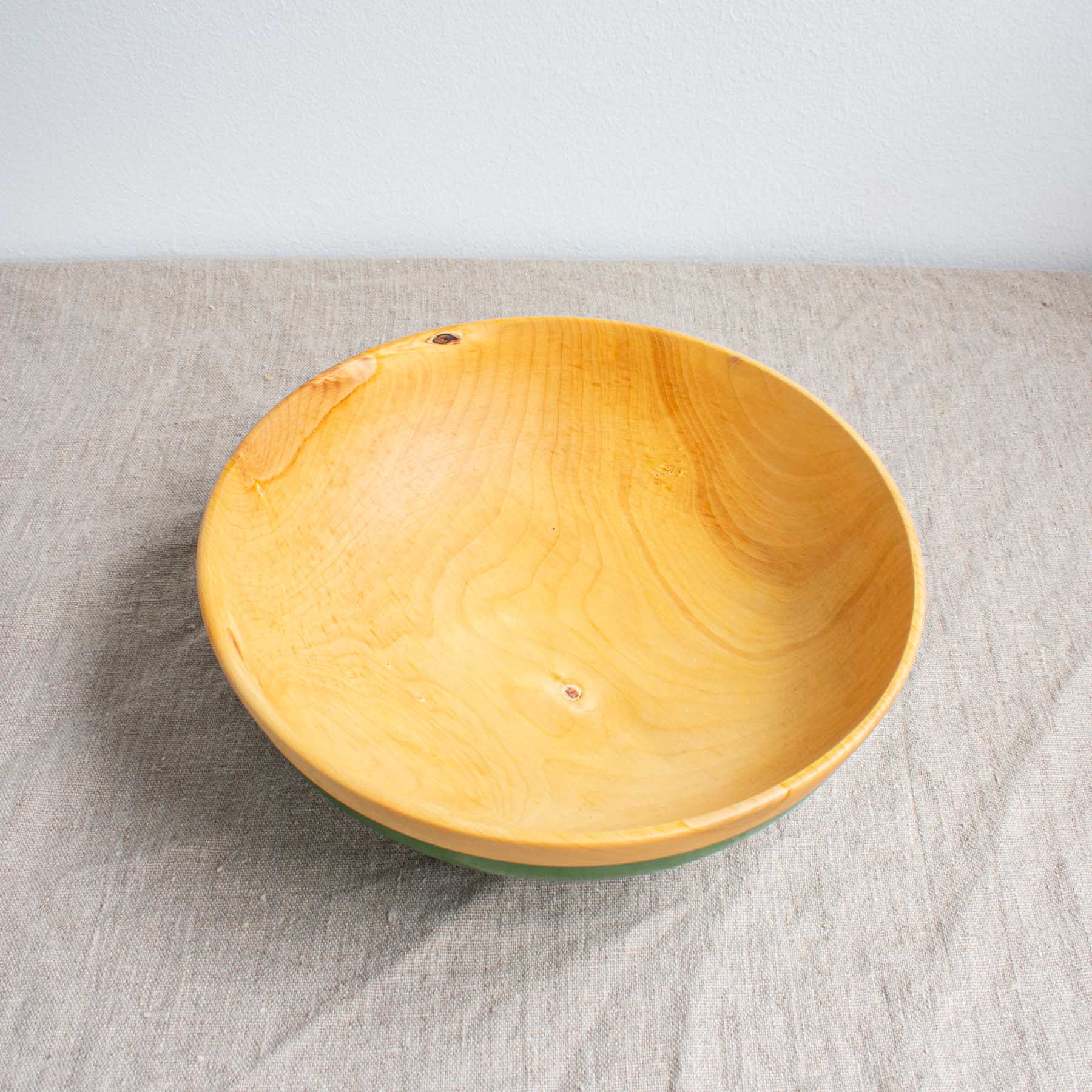 #1283 Devon Ginko Serving Bowl in Pea Green - Image 2