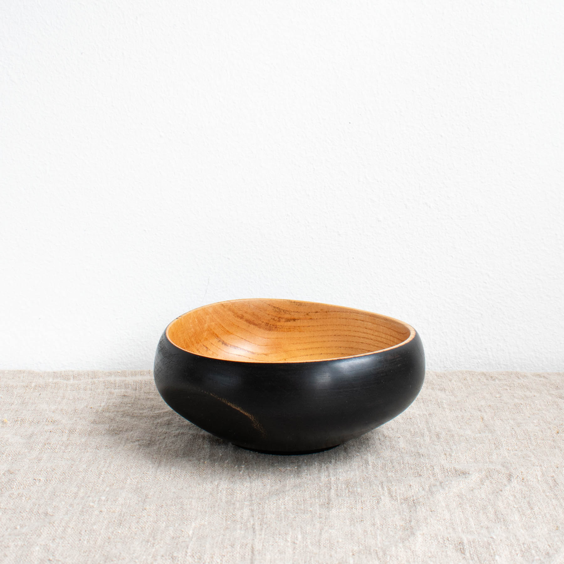 #1286 Salvaged Cornish Elm Bowl in Black