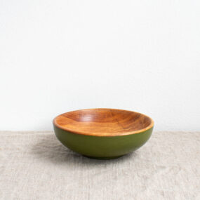 #1319 Cornish Elm Bowl In Green