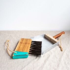 Salvaged Material Dustpan & Brush Set