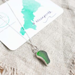 Seaglass Pendant (Emerald Green – Maenporth)