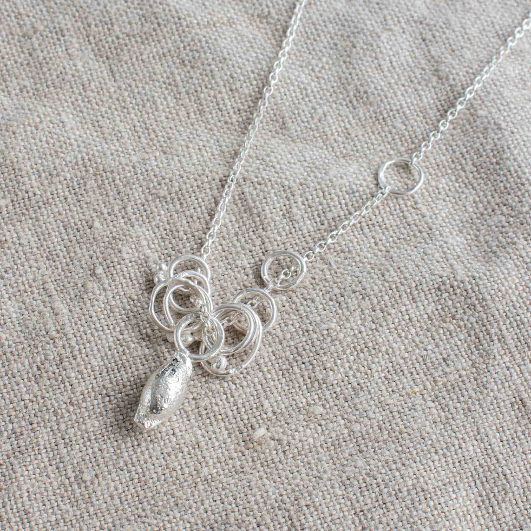 Silver Pod Necklace - Image 2