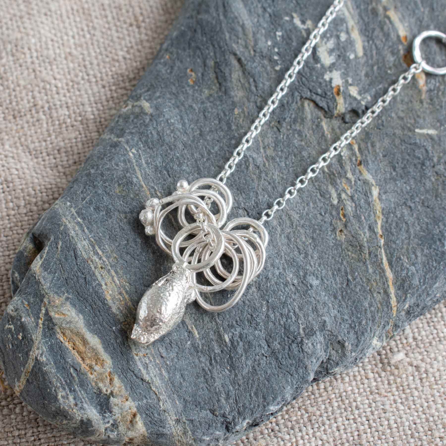 Silver Pod Necklace