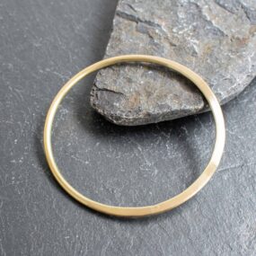 Brass Half Flat Bangle