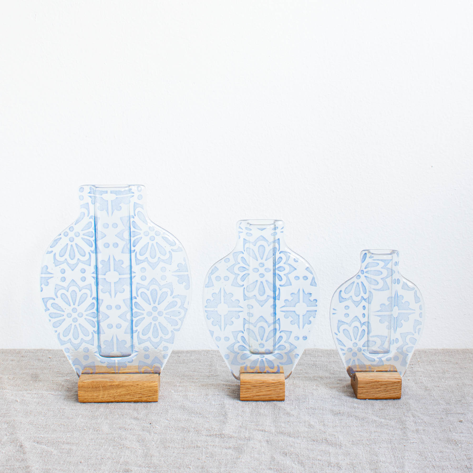 Geo Flower Print Stem Vase - Image 2