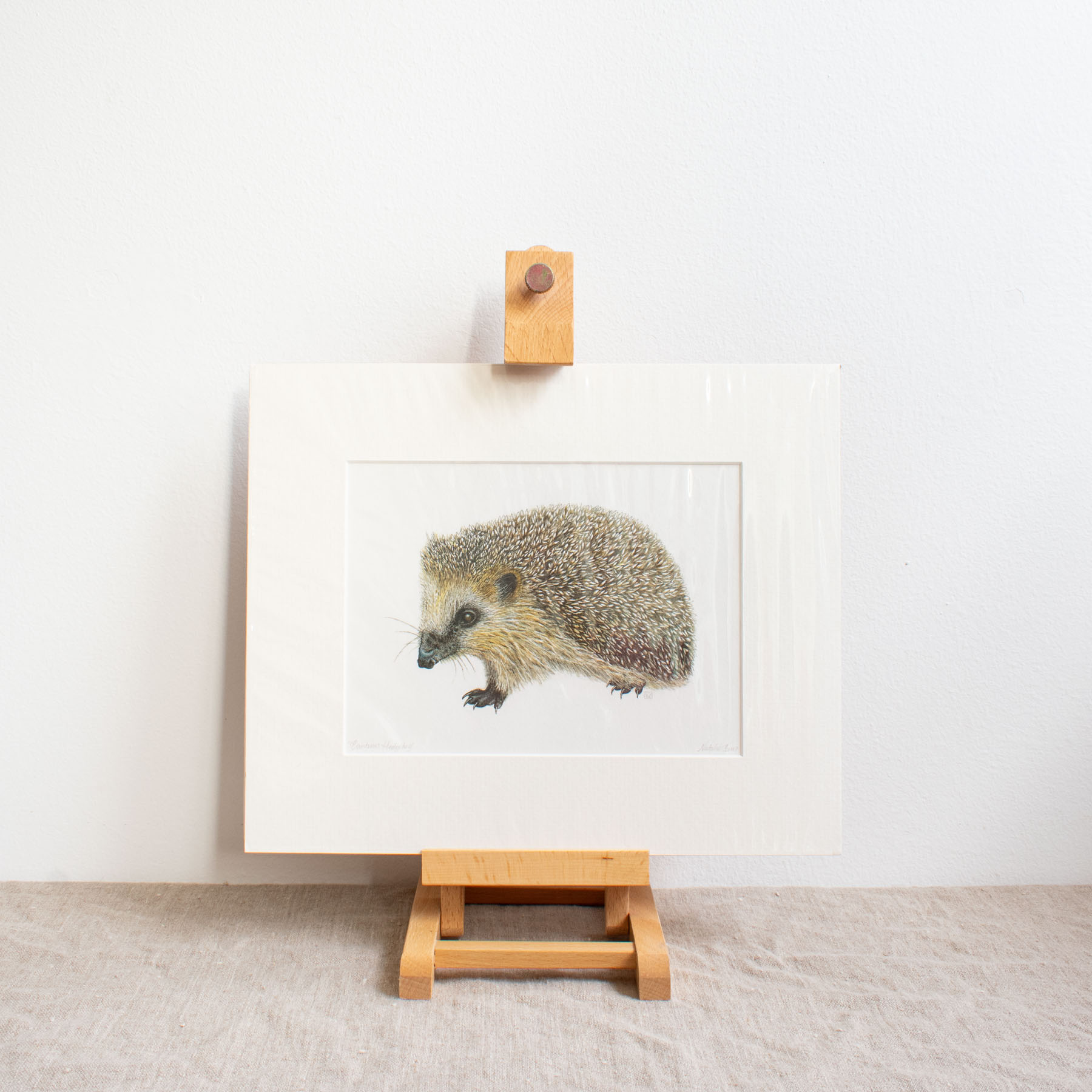 Cautious Hedgehog Print