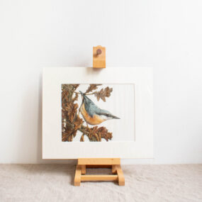 Nuthatch & Oak Print