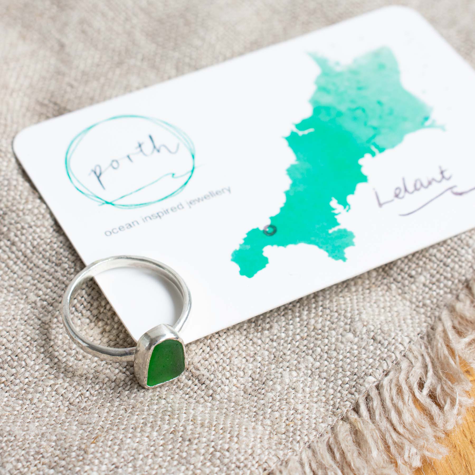 Seaglass Ring (Green - Lelant)