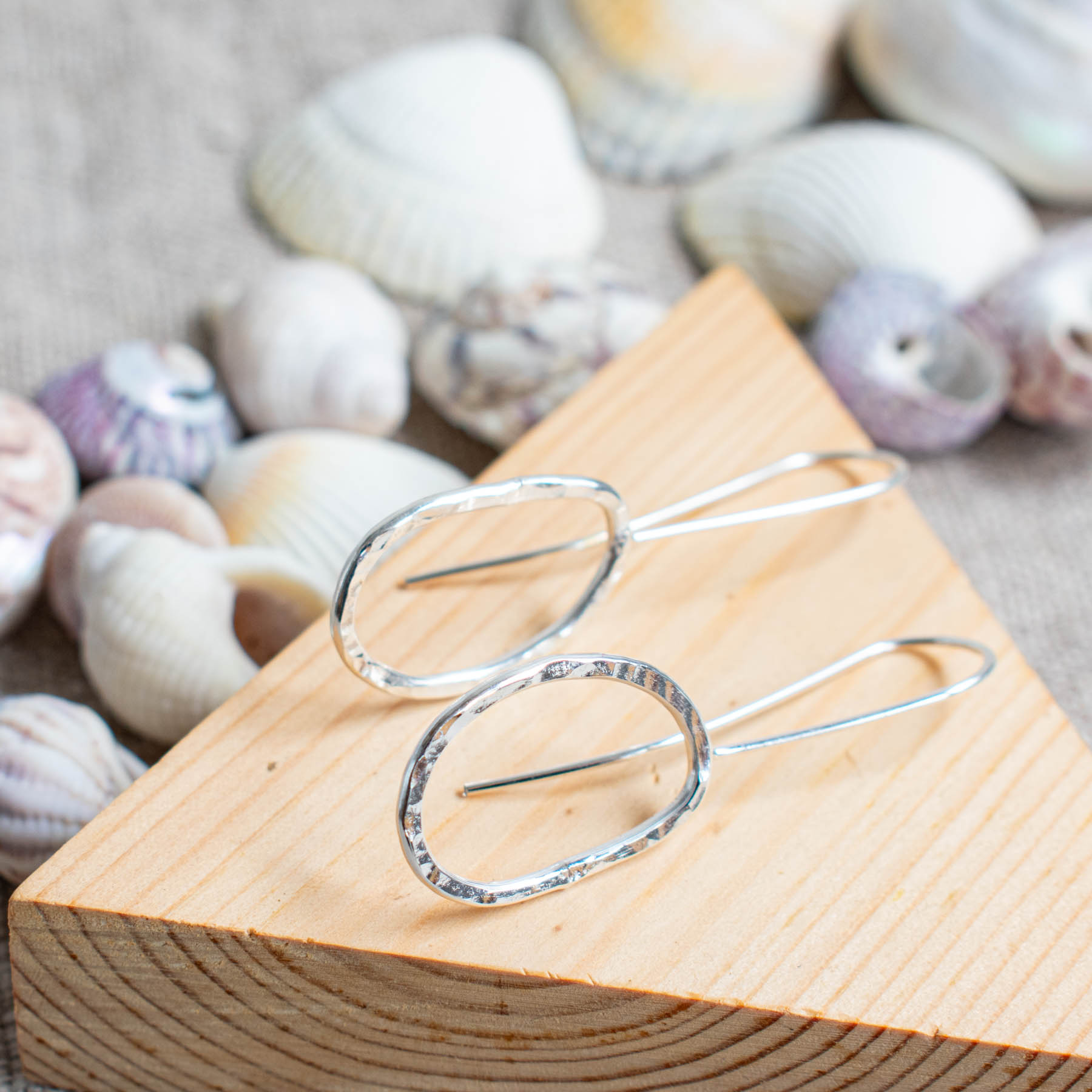 Pebble Drop Earrings - Image 3